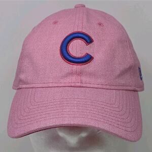 New Era 9Twenty Chicago Cubs Pink MLB Womens Strapback Cap‎ Baseball Hat